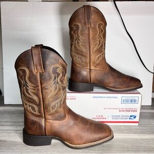 Cody James Ace Western Boot Men’s 10 D Rubber Sole Leather Brown GUC Cowboy